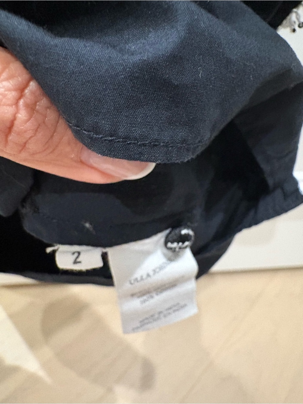 Women’s Ulla Johnson black embroidered short sleeve black blouse shirt size 2 - Picture 5 of 6